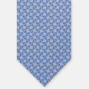 3-FOLD SILK TIE, MICRO PATTERN, LIGHT BLUE - JC065270_3 T