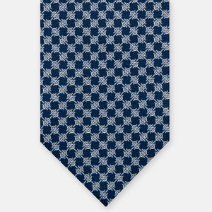 3-FOLD SILK TIE, MICRO-PATTERN, SKY BLUE - JC065270_1 T