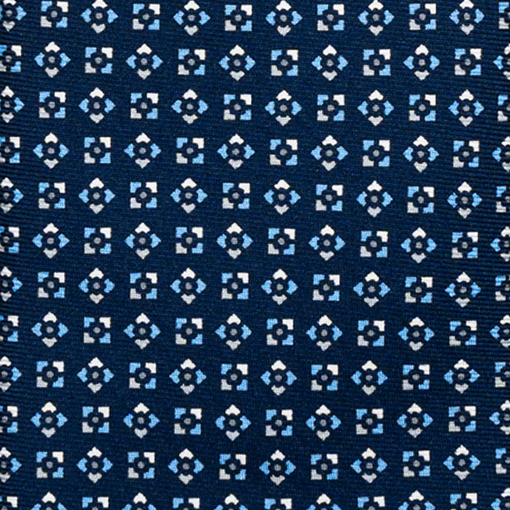 CRAVATTA 3 PIEGHE IN SETA, MICROFANTASIA, BLU CELESTE - JC065306_1 T