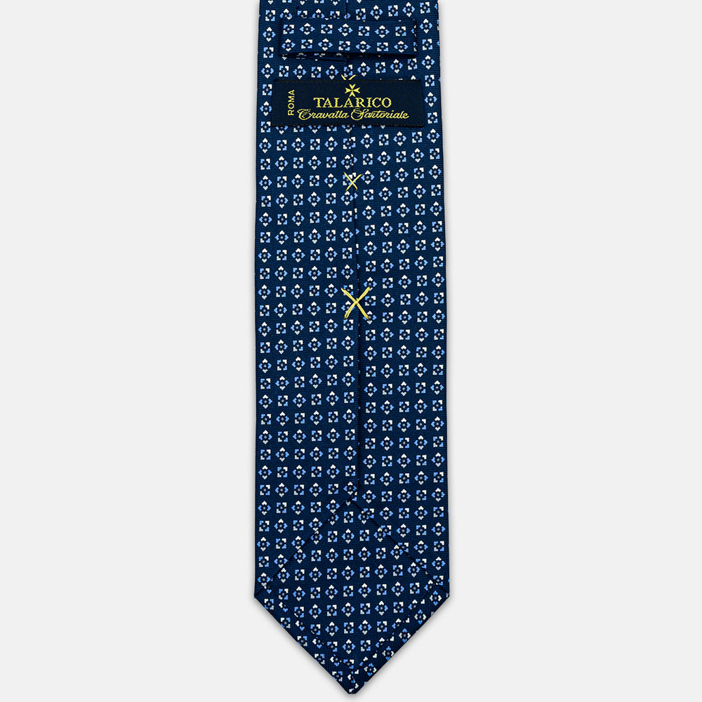 3-FOLD SILK TIE, MICRO-PATTERN, MAGENTA - JC065306_4 T