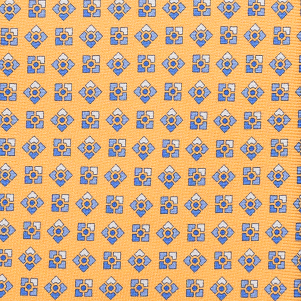 3-FOLD SILK TIE, MICRO-PATTERN, YELLOW - JC065306_2 T