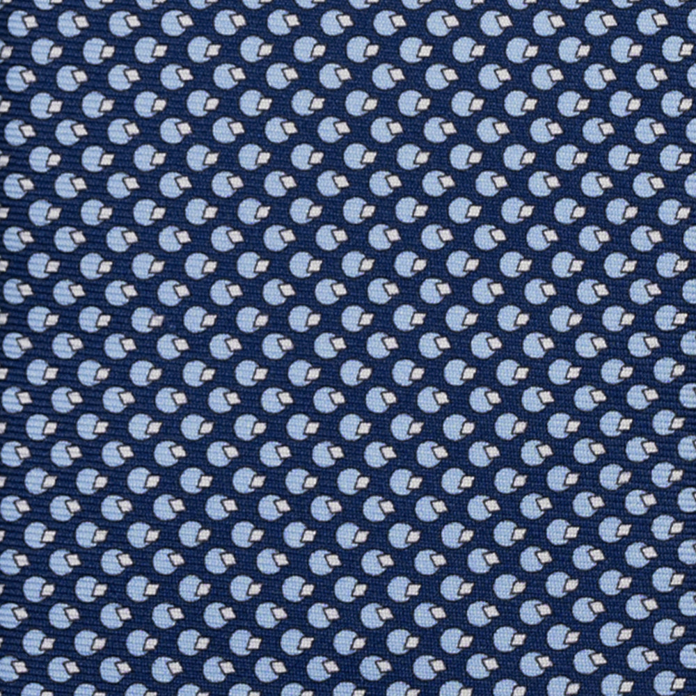 3-FOLD SILK TIE, MICRO-PATTERN, LIGHT BLUE YELLOW - JC064415_5 T