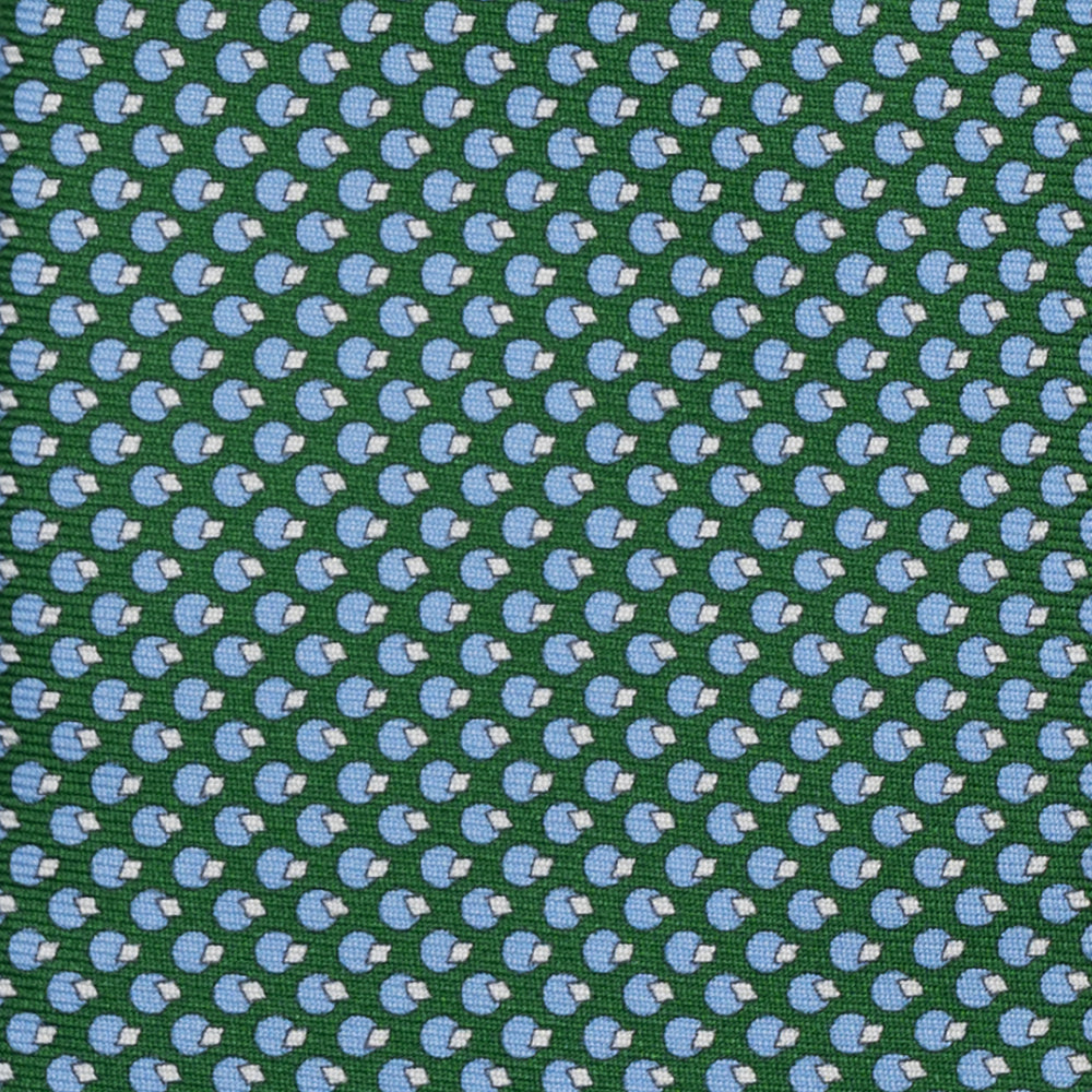 3-FOLD SILK TIE, MICRO-PATTERN, LIGHT BLUE YELLOW - JC064415_5 T