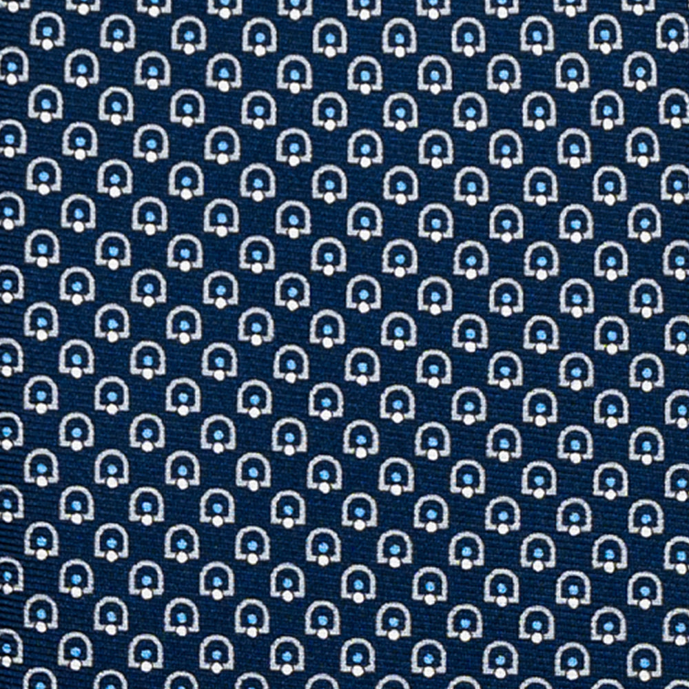 CRAVATTA 3 PIEGHE IN SETA, MICROFANTASIA, BLU GRIGIO - JC065324_1 T