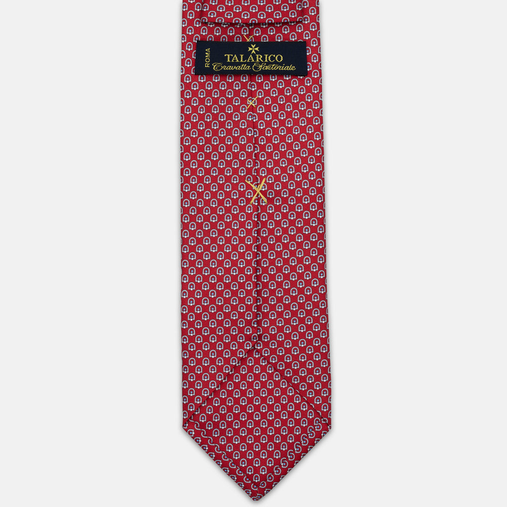 3-Fold Silk Tie with Floral Pattern, Yellow - DSC_4859
