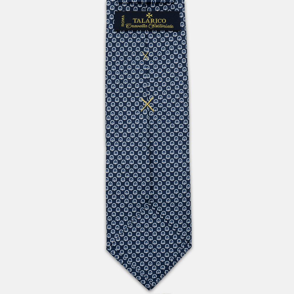 3-Fold Silk Tie with Floral Pattern, Yellow - DSC_4859