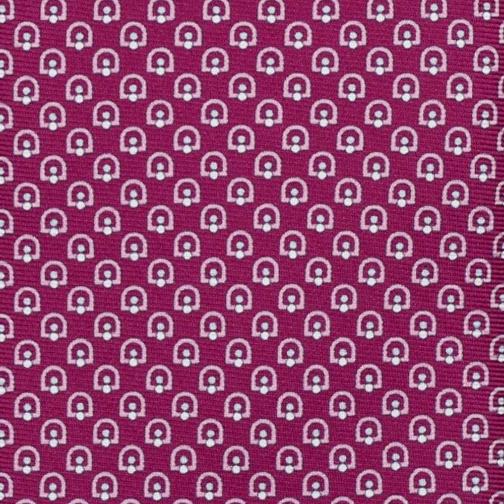 3-Fold Silk Tie with Floral Pattern, Yellow - DSC_4859
