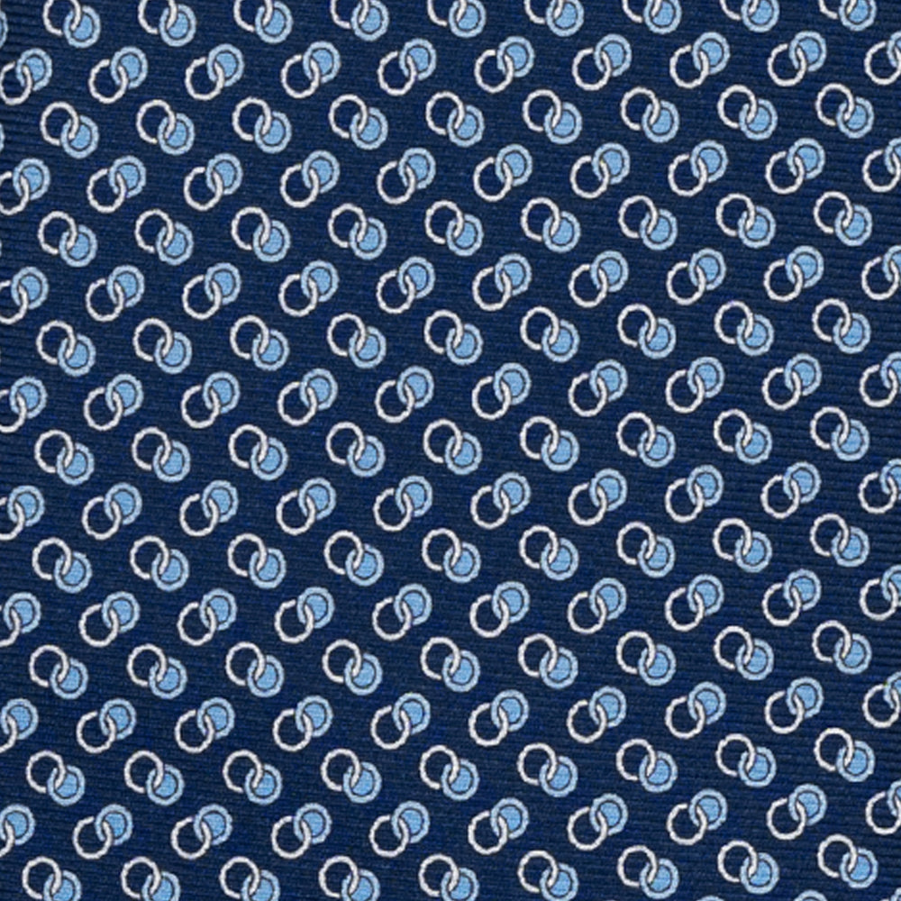 CRAVATTA 3 PIEGHE IN SETA, MICROFANTASIA, AZZURRO CELESETE - JC065325_3 T