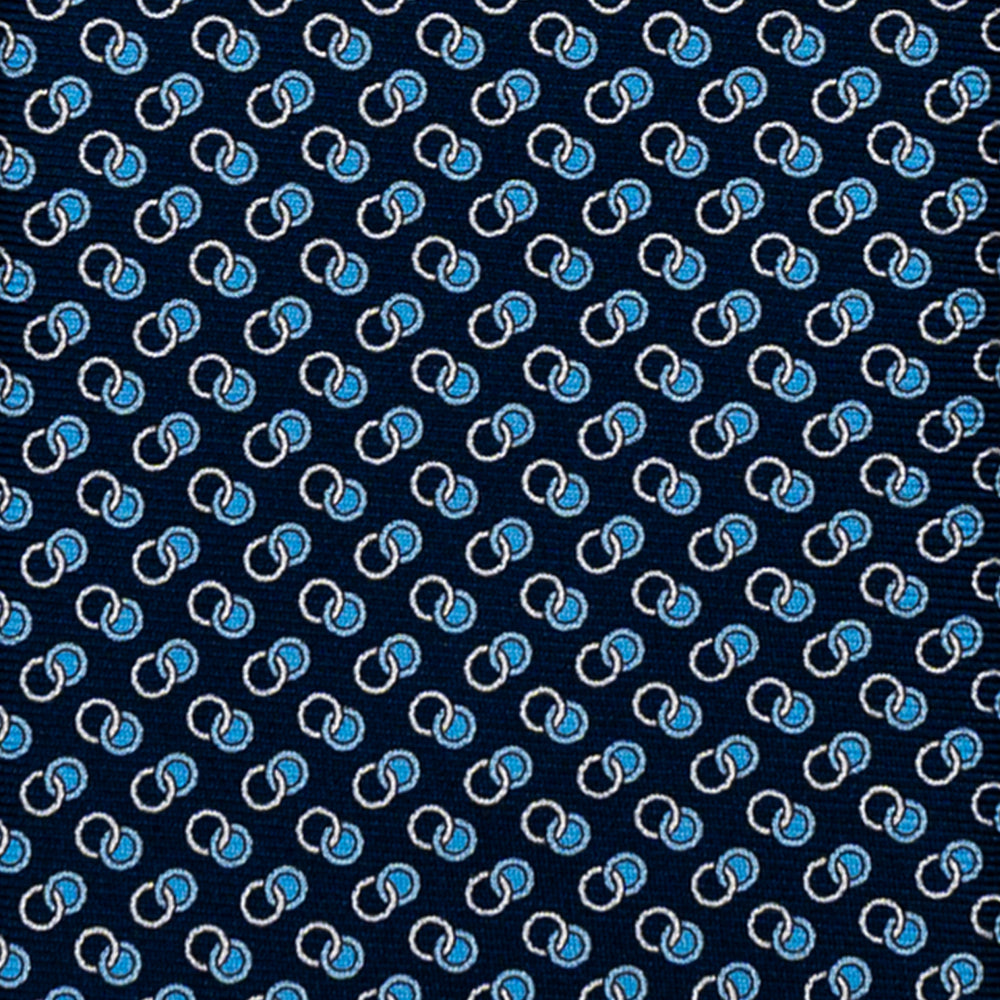 CRAVATTA 3 PIEGHE IN SETA, MICROFANTASIA, BLU CELESETE - JC065325_1 T