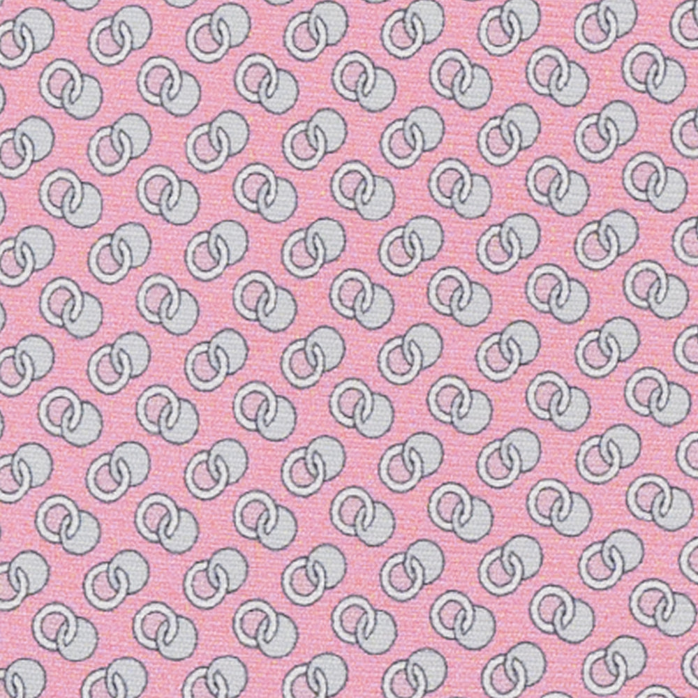 SILK 3-FOLD TIE, MICRO-PATTERN, PINK - JC065325_2 T