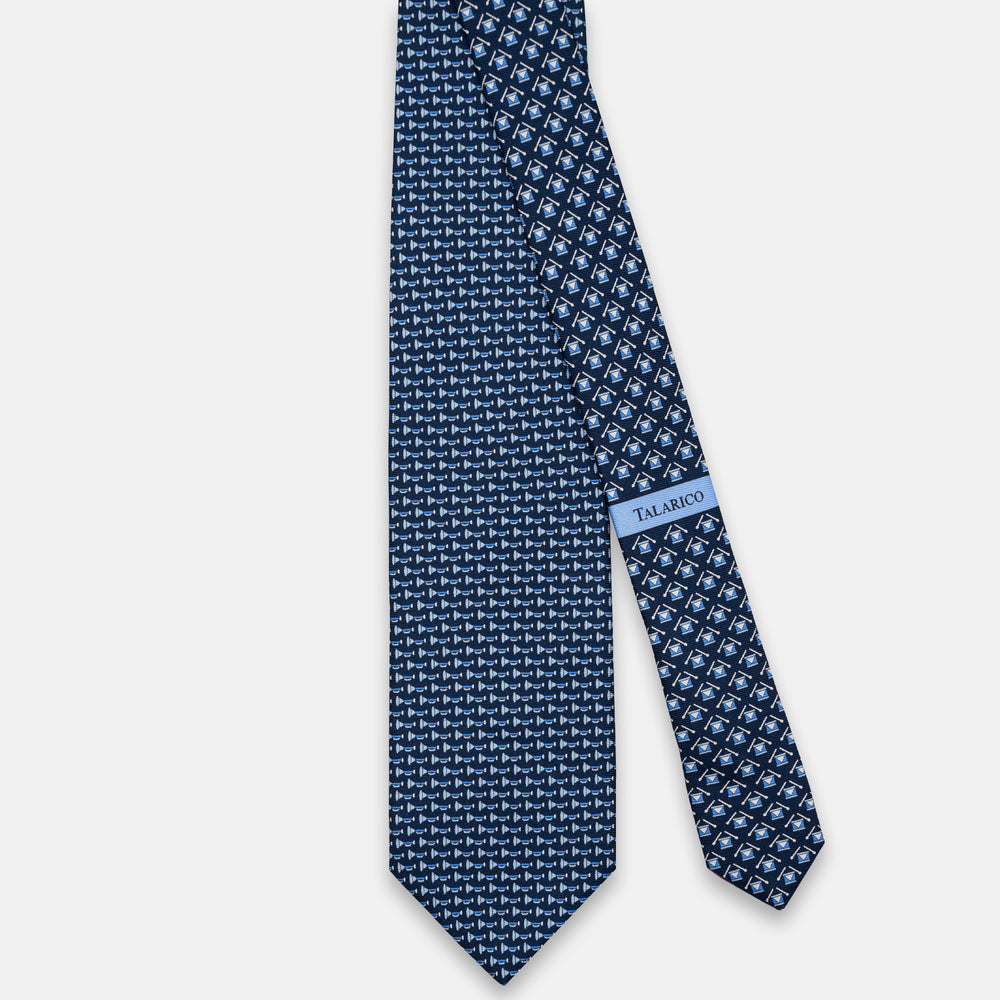 3-FOLD SILK TIE, GOLF PATTERN, YELLOW - JC065286_7 T