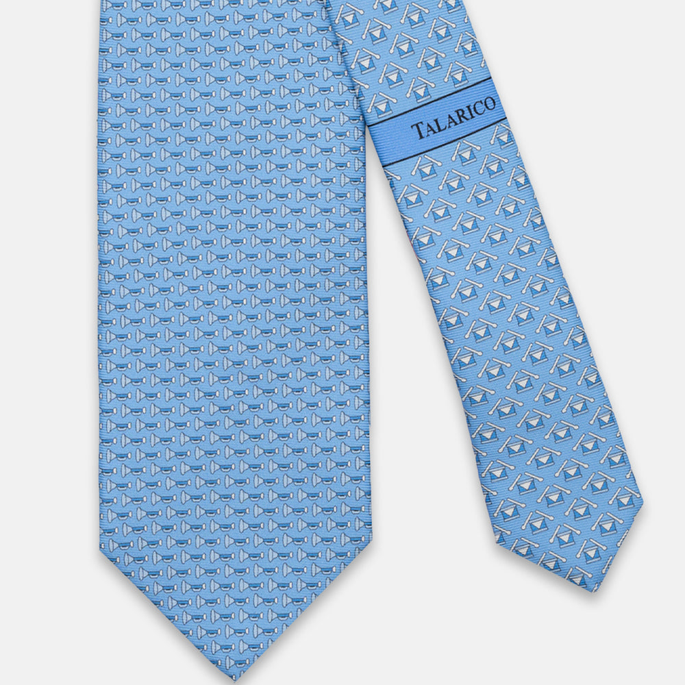 3-FOLD SILK TIE, GOLF PATTERN, YELLOW - JC065286_7 T