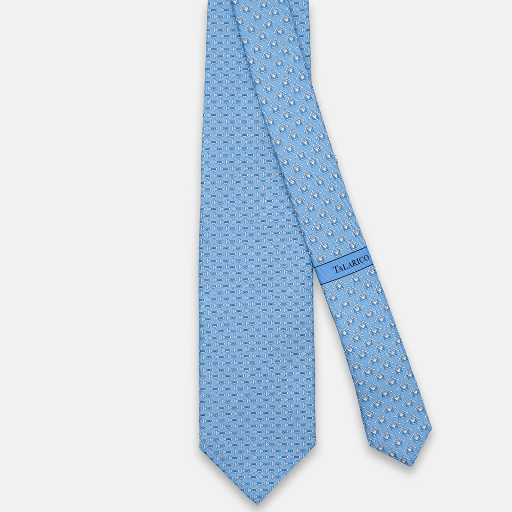 3-FOLD SILK TIE, GOLF PATTERN, YELLOW - JC065286_7 T