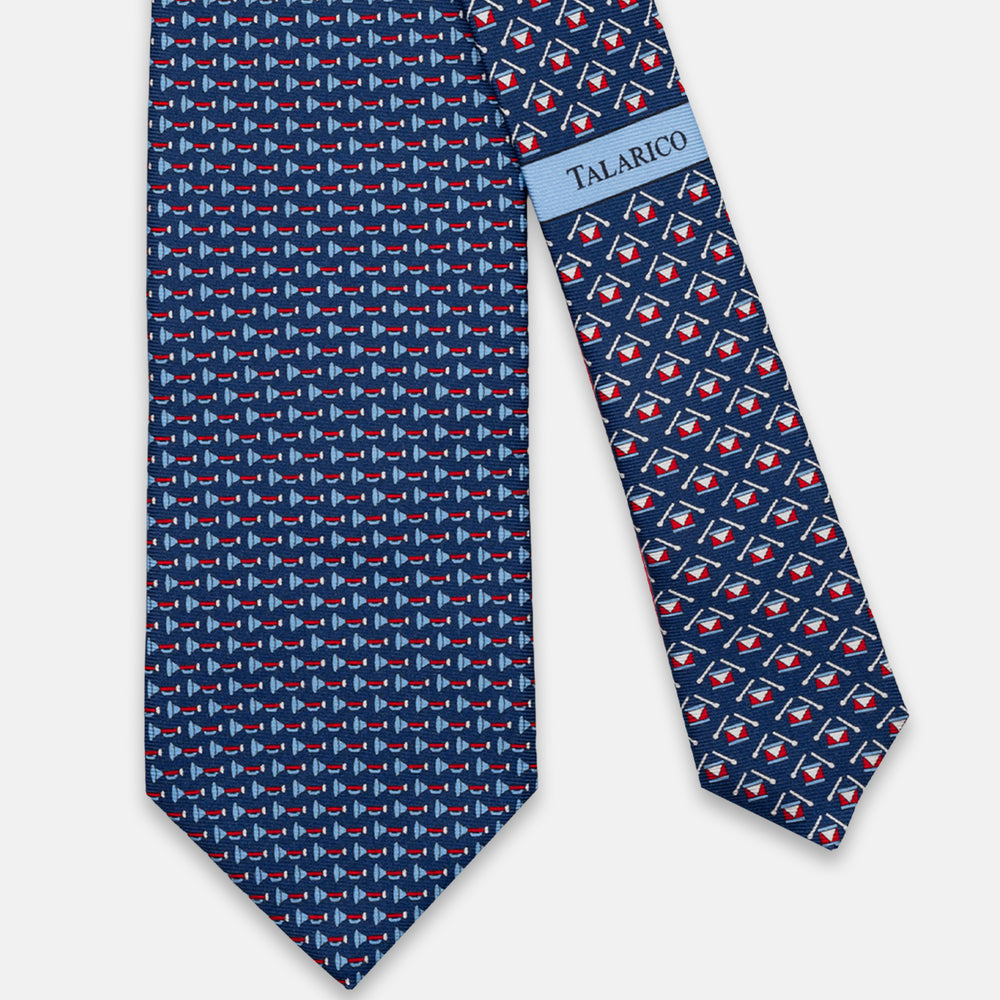 3-FOLD SILK TIE, GOLF PATTERN, YELLOW - JC065286_7 T