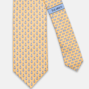 SILK 3-FOLD TIE, EXPRESS PATTERN, YELLOW - JC066393_6 T