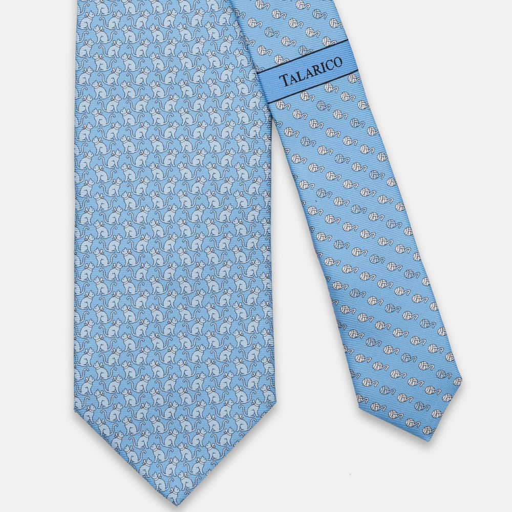 3-FOLD SILK TIE, GOLF PATTERN, YELLOW - JC065286_7 T