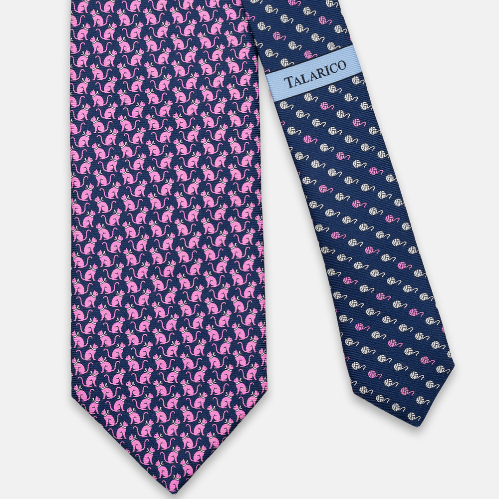 3-FOLD SILK TIE, GOLF PATTERN, YELLOW - JC065286_7 T