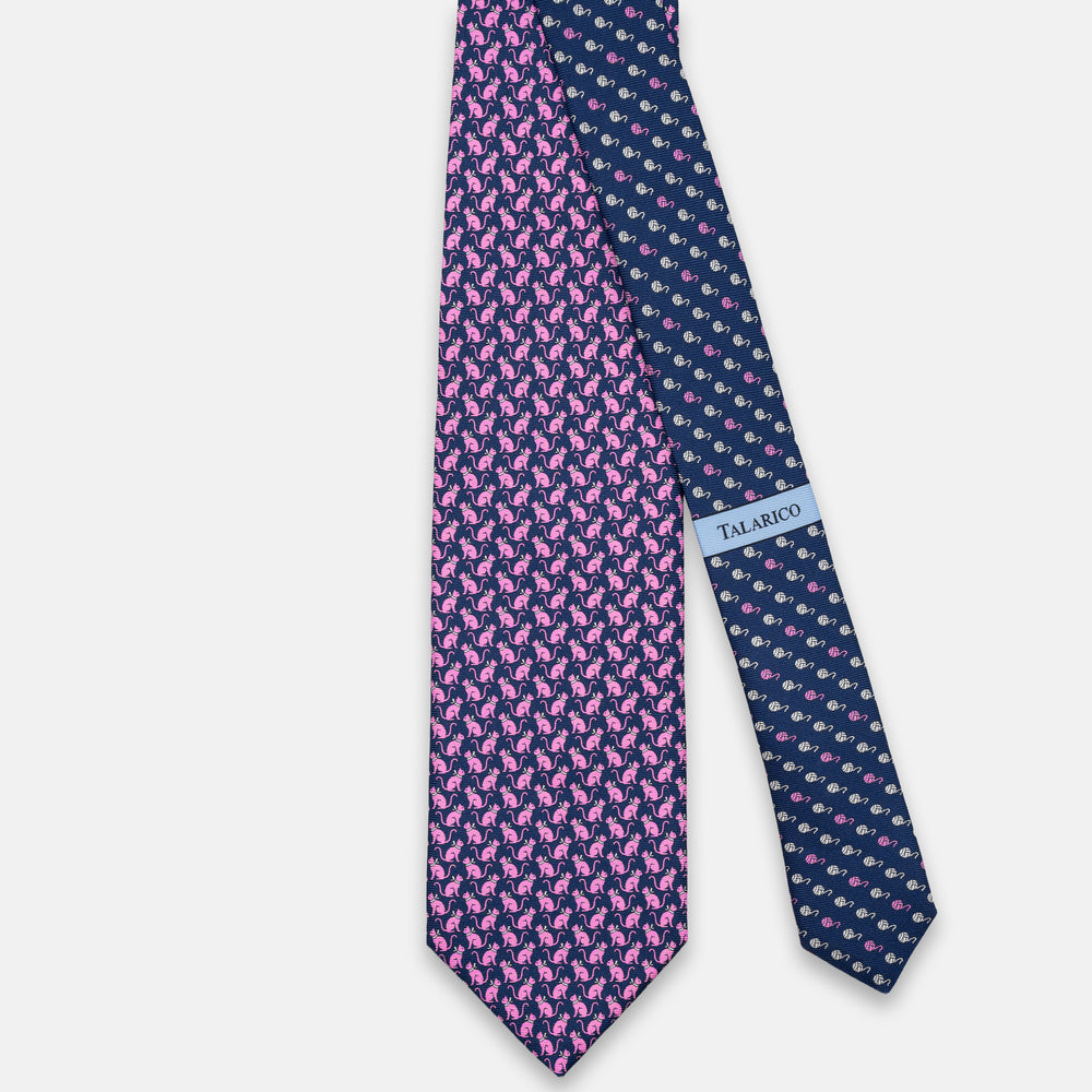 3-FOLD SILK TIE, GOLF PATTERN, YELLOW - JC065286_7 T