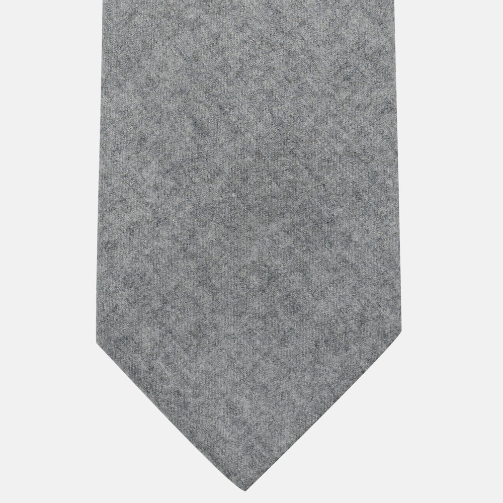 Cravatta 3 pieghe in Cashmere Grigio Melange