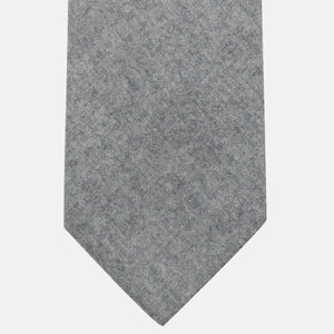 Zegna 3-Fold Tie in 100% Cashmere | Sartorial Handmade | Mélange Grey