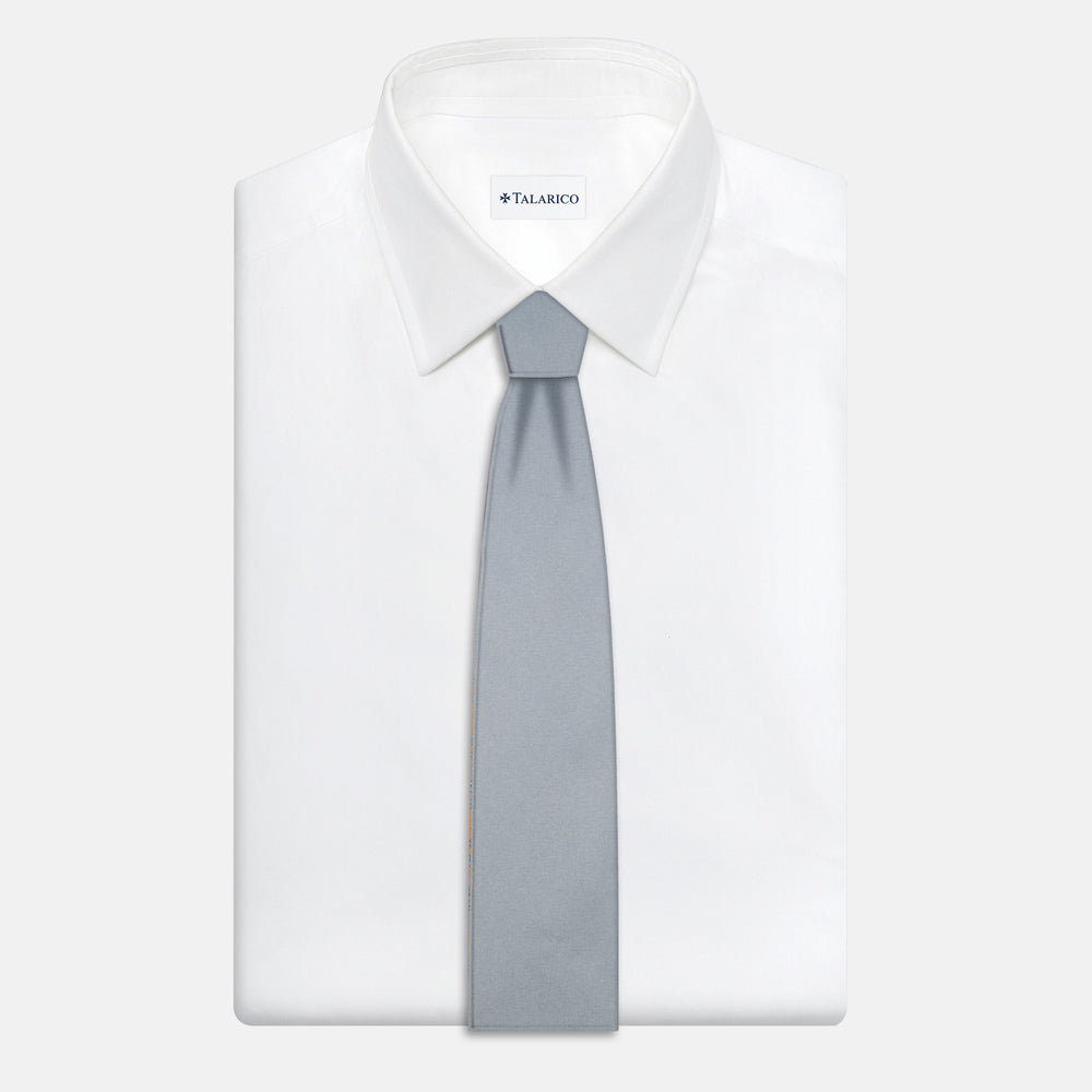 3-Fold Grey Cashmere Tie