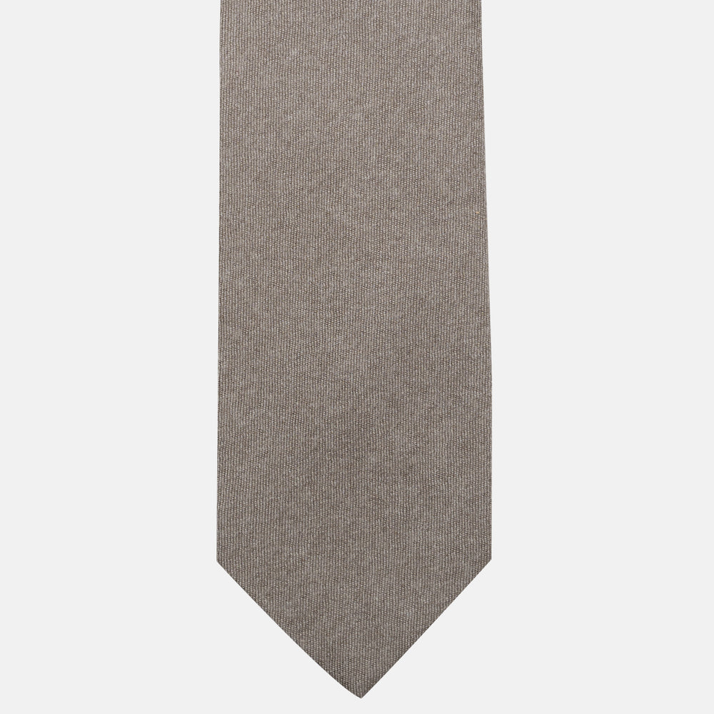 Cravatta 3 pieghe in Cashmere Sabbia