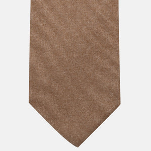 3-Fold Tie in 100% Zegna Cashmere | Handmade Sartorial | Camel