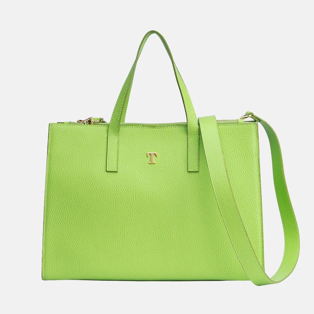 Borsa Shopper Talarico in pelle martellata