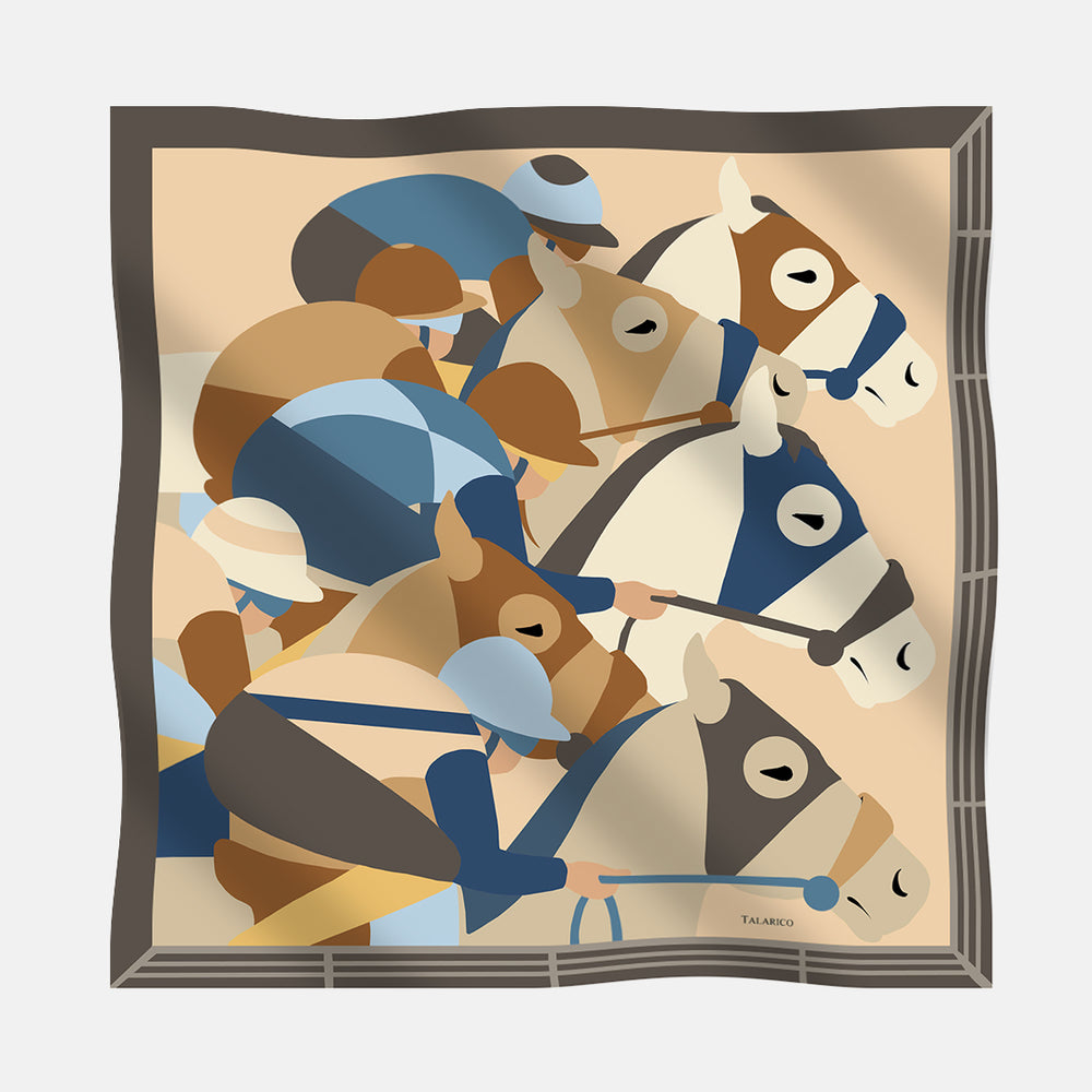 Foulard In Seta Twill 90 Scatto Finale