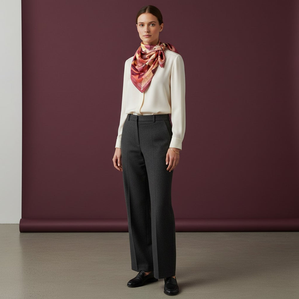 90's Twill Silk Scarf La Corsa