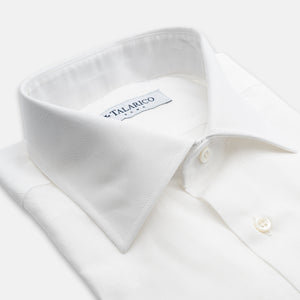 Camicia Sartoriale in Misto Lino e Cotone | Bianco
