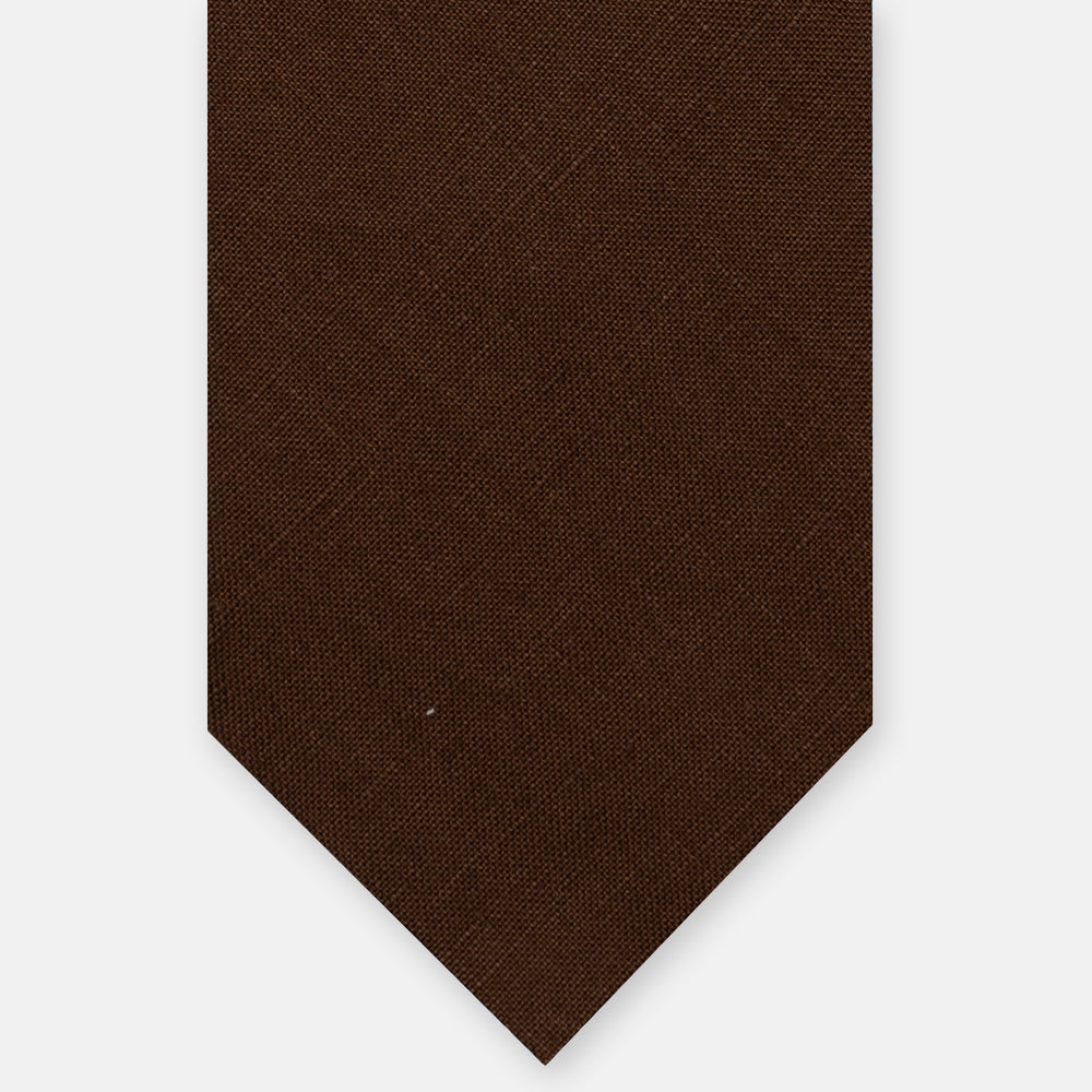3-Fold Chocolate Irish Linen Tie