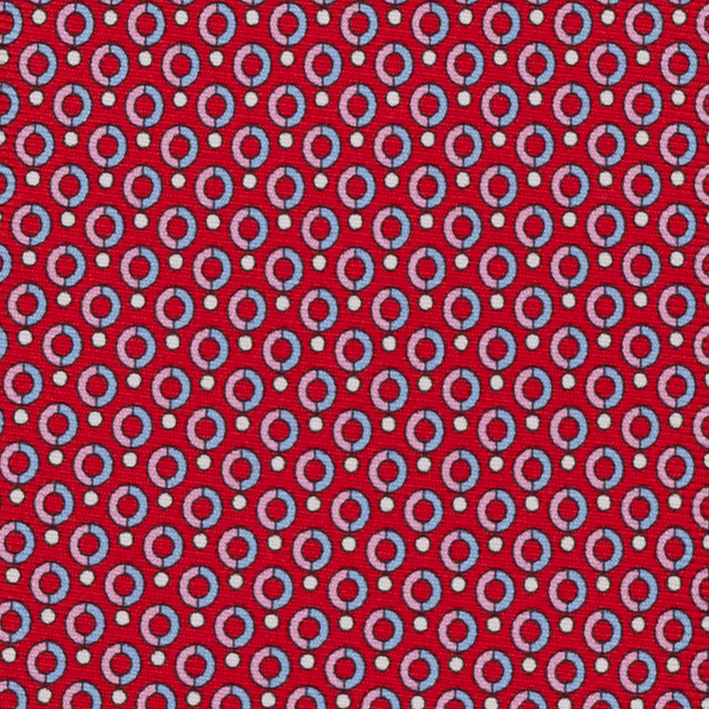 3-fold Silk Polka Dot Tie, Red - M50026