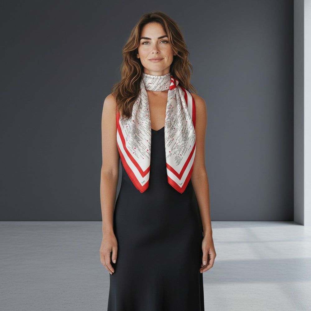 Silk Twill Scarf 90 MON AMOUR
