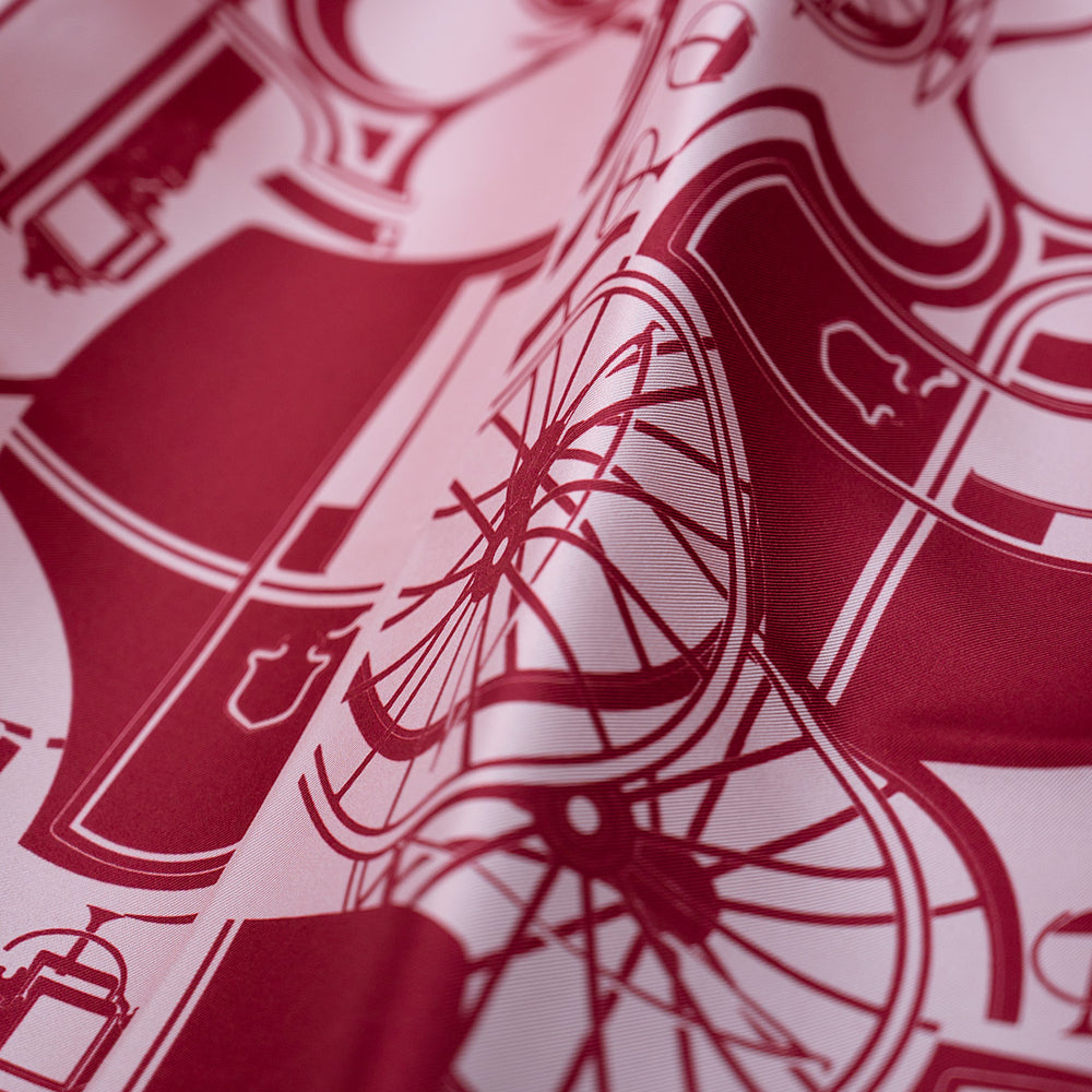 90's Twill Silk Scarf Elegance in Motion