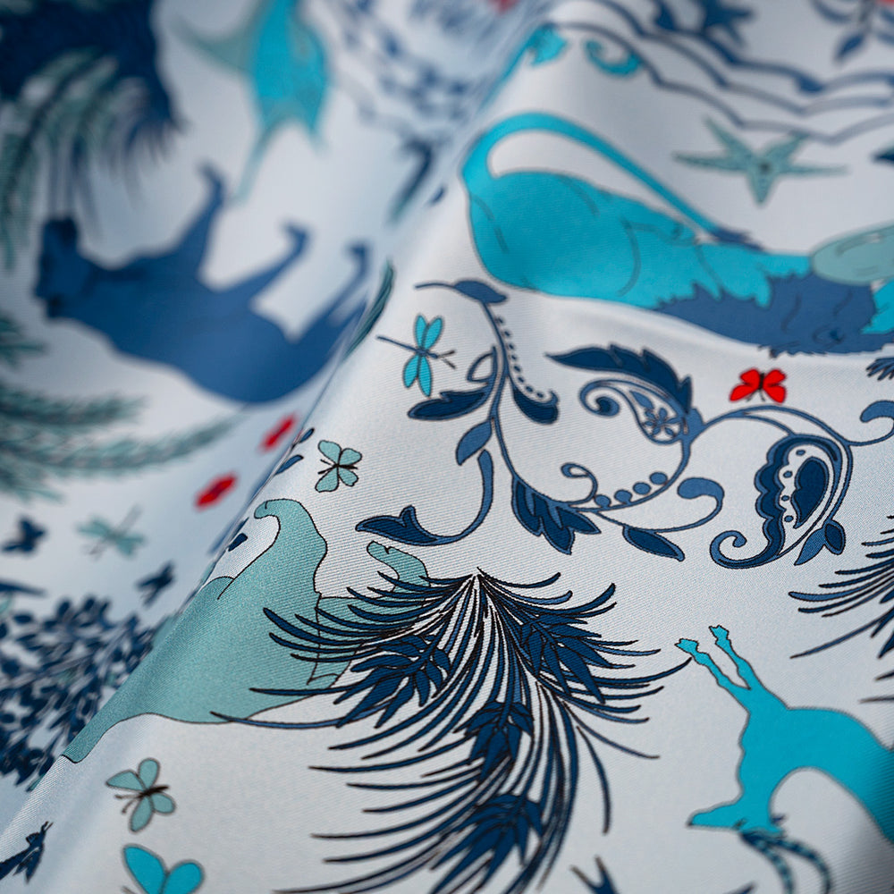Foulard In Seta Twill 90 Armonie Selvagge