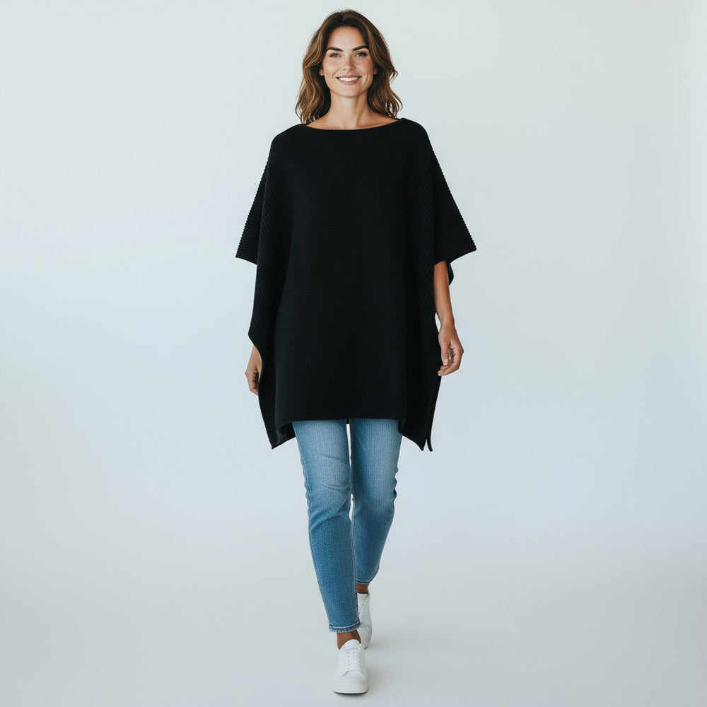 Mantella Maglione in Cashmere Nero