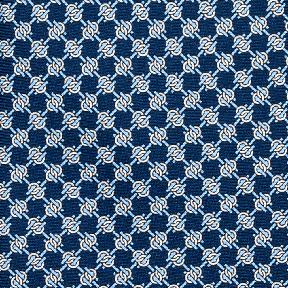CRAVATTA 3 PIEGHE IN SETA, MICROFANTASIA, BLU TURCHESE - JC065270_1 T