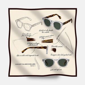 Silk Twill Scarf Hot Air Balloon Dream