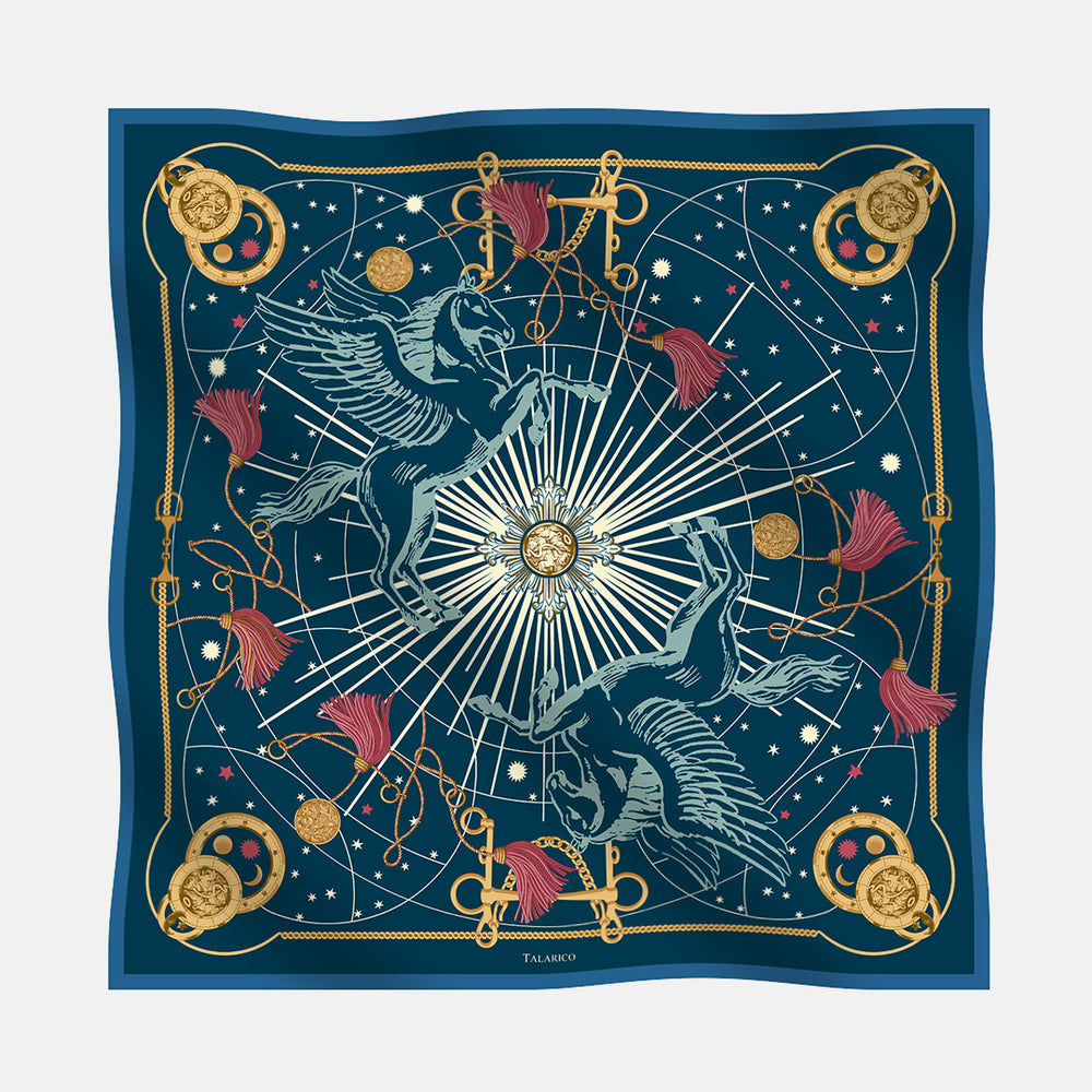 Foulard In Seta Twill 90 Luce D'Olimpo