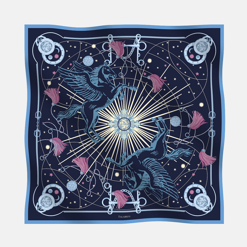 Foulard In Seta Twill 90 Luce D'Olimpo