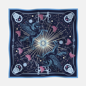 Foulard In Seta Twill 90 Luce D'Olimpo