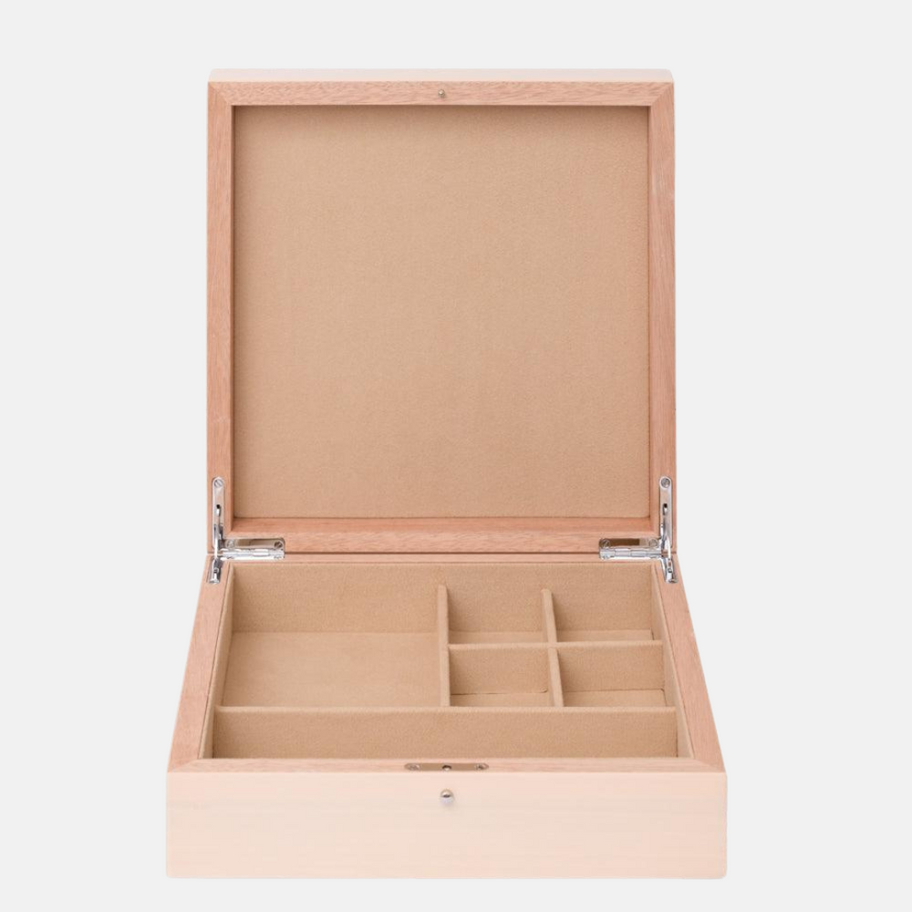 SCARF BOX JEWELRY HOLDER - POWDER