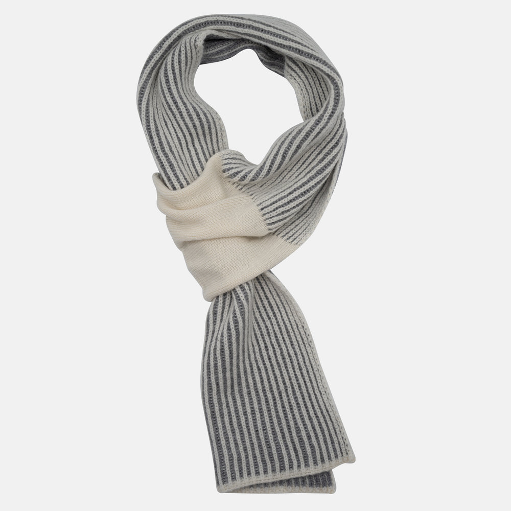 Cream-Grey Neck Warmer