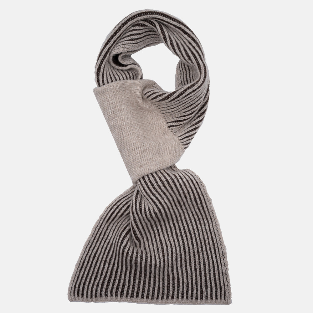 Cream-Wood Neck Warmer