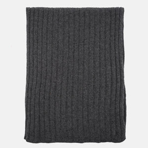 SCIARPA A COSTE IN CASHMERE PIOMBO - 105