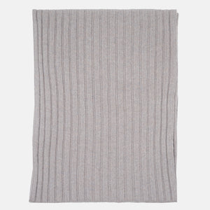 CASHMERE FEATHER RIBBED SCARF - 105