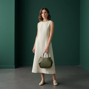 Borsa PomPon Talarico in pelle martellata