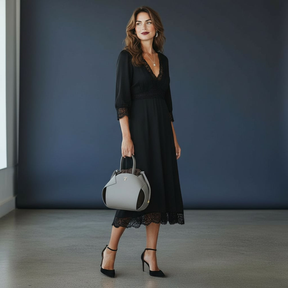 Talarico PomPon Bag in hammered leather