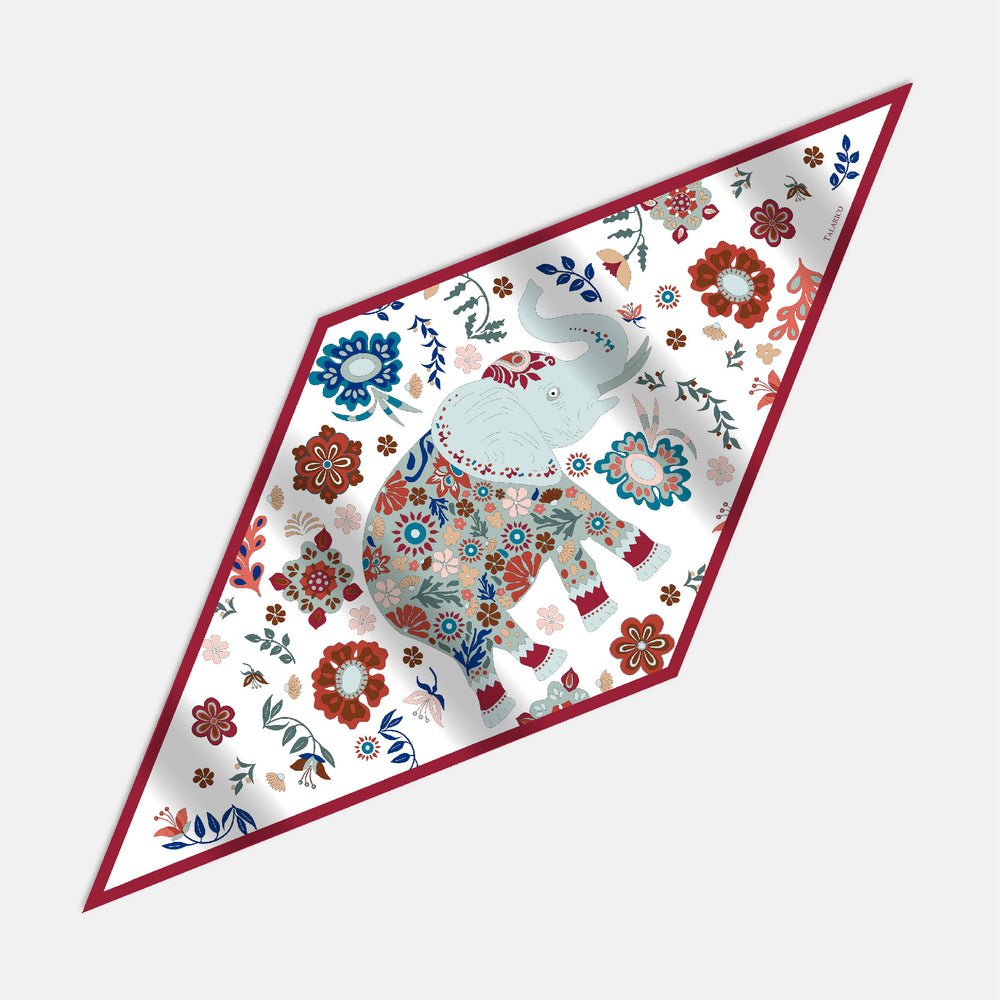 Oriental Breath Twill Silk Diamond Scarf